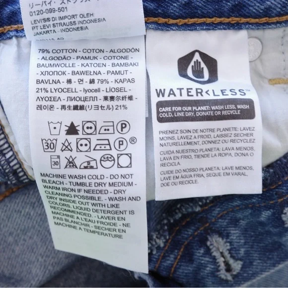 Levi's Women's Straight Leg Jeans - Light Blue - Picture 5 of 5